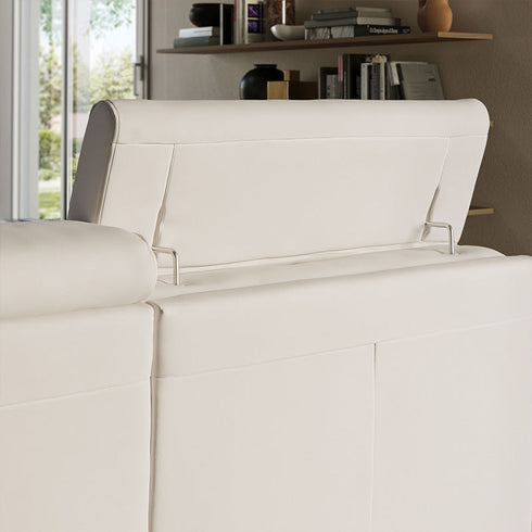 Sofá PIACEVOLE c/ chaise longue Esq. e arrumação